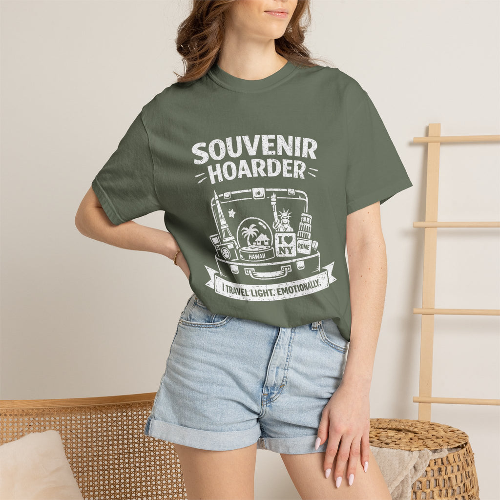 "Souvenir Hoarder" Unisex Garment-Dyed T-shirt