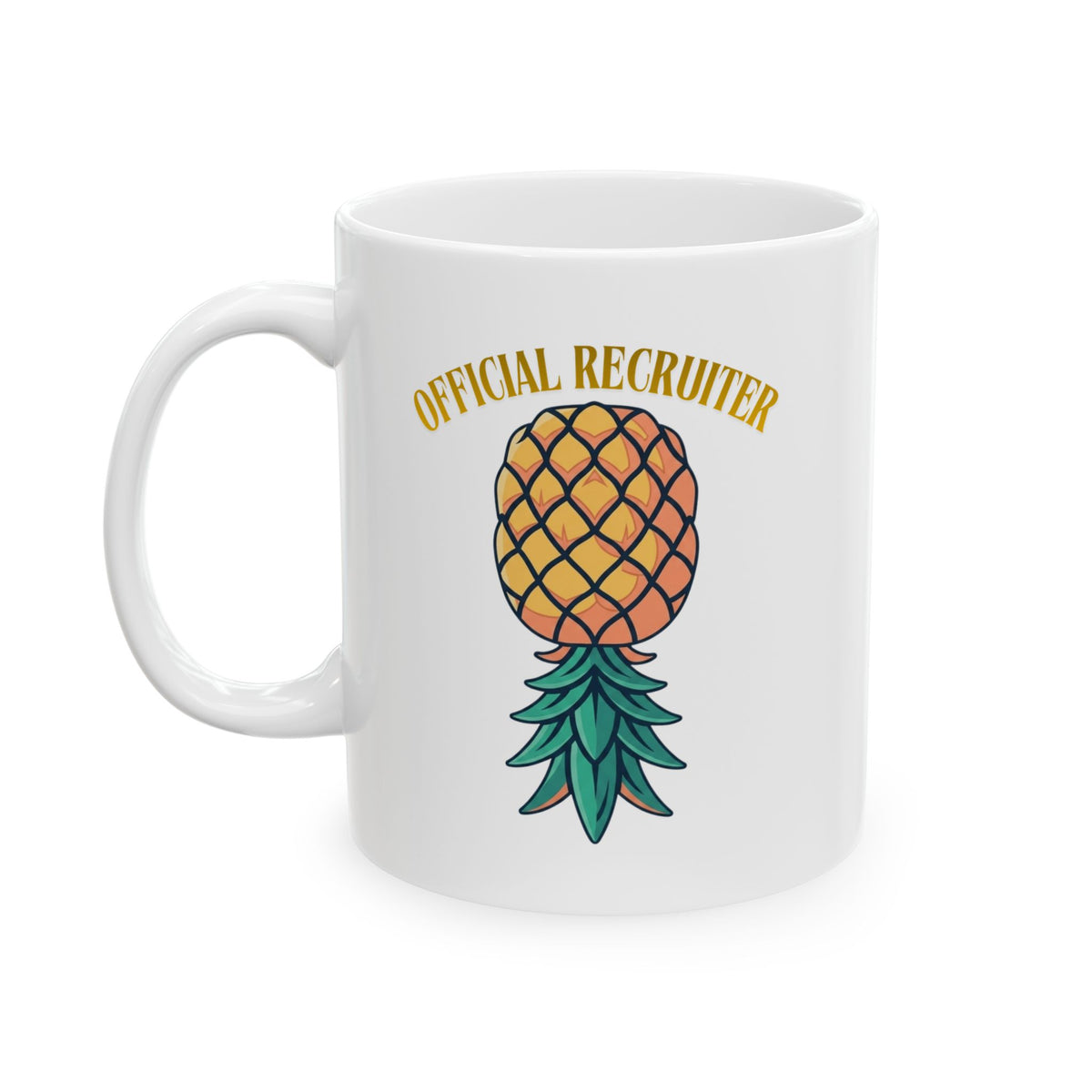 "Official Recruiter" White Ceramic Mug