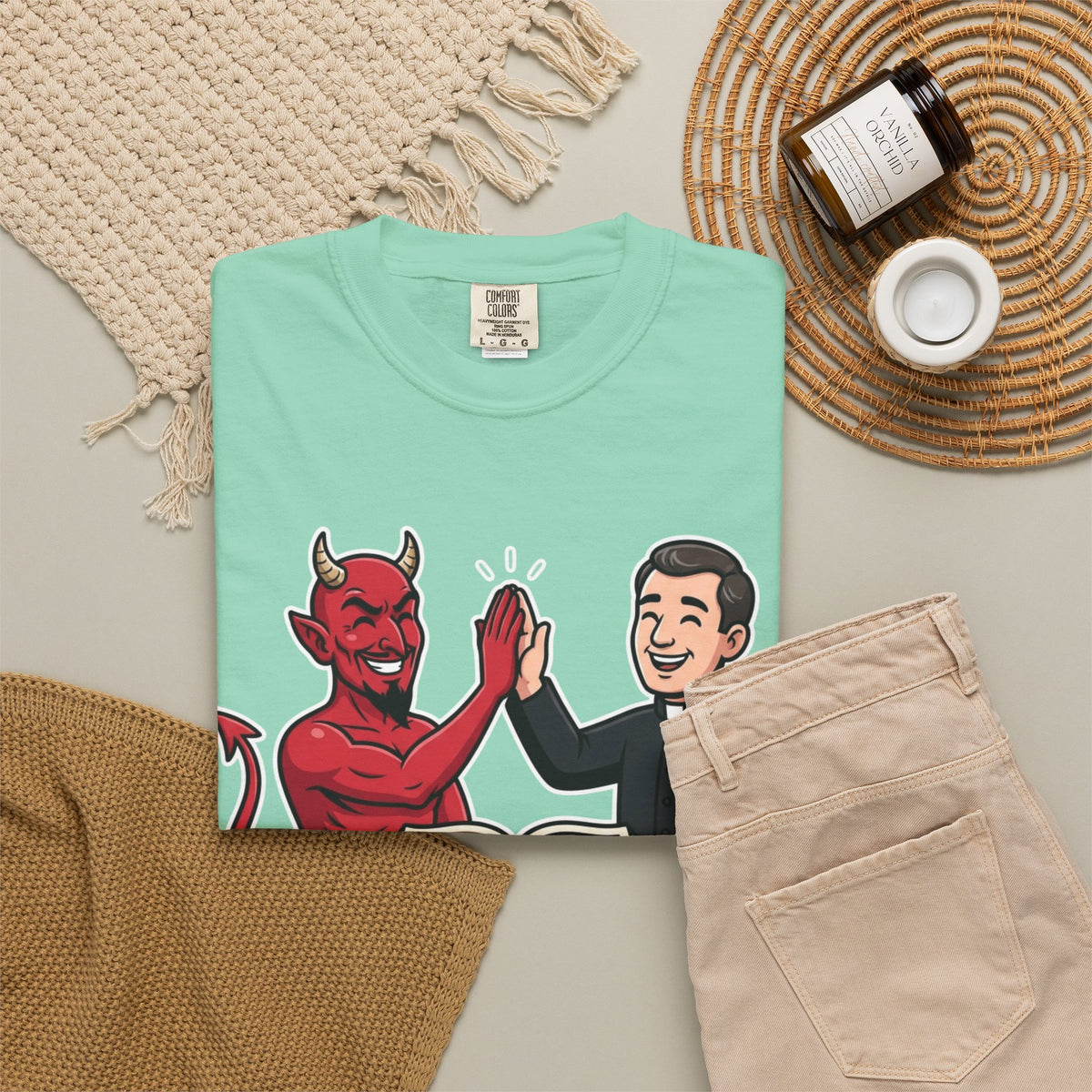 "Working For The Sweet Stuff" Unisex Garment-Dyed Tee
