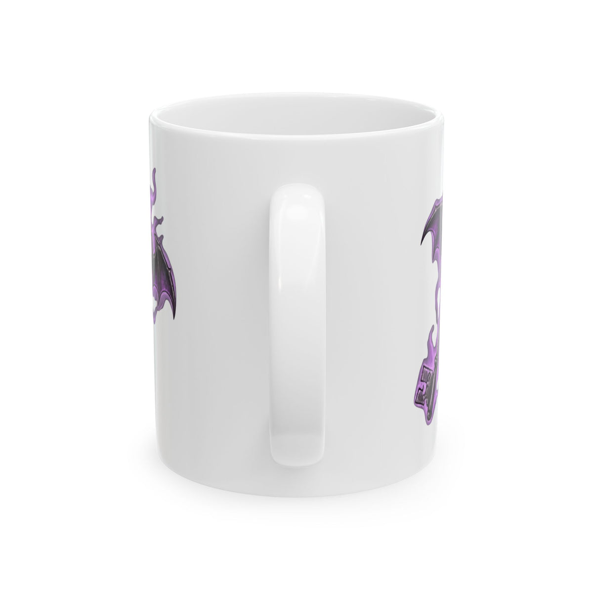 "Skeleton Key" White Ceramic Mug — Graphic