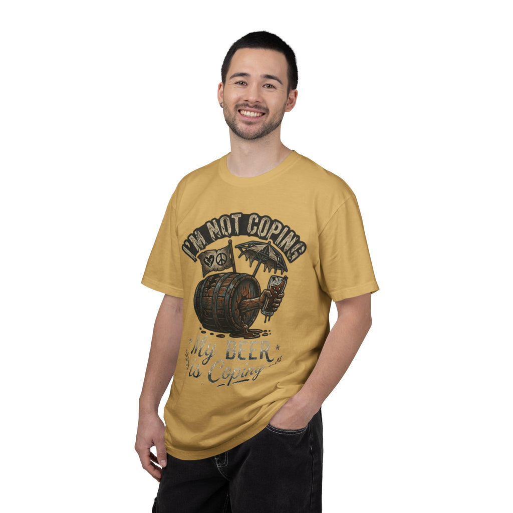 "Beer is Coping" Unisex Garment-Dyed Tee
