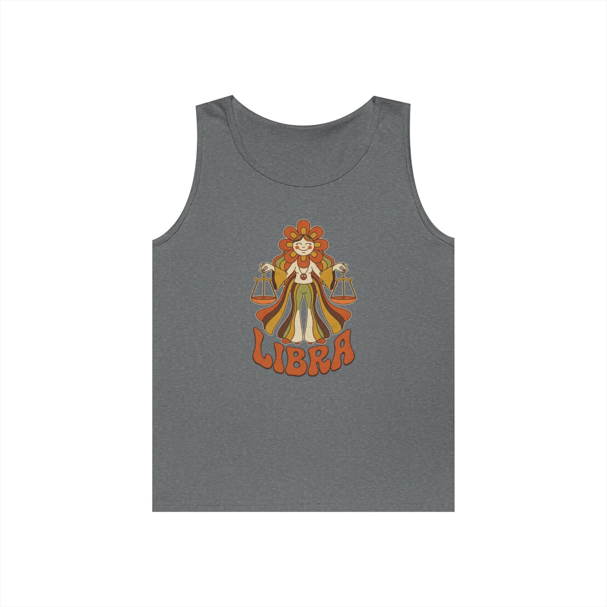 "Retro Mascot Groovy Libra" Tank Top