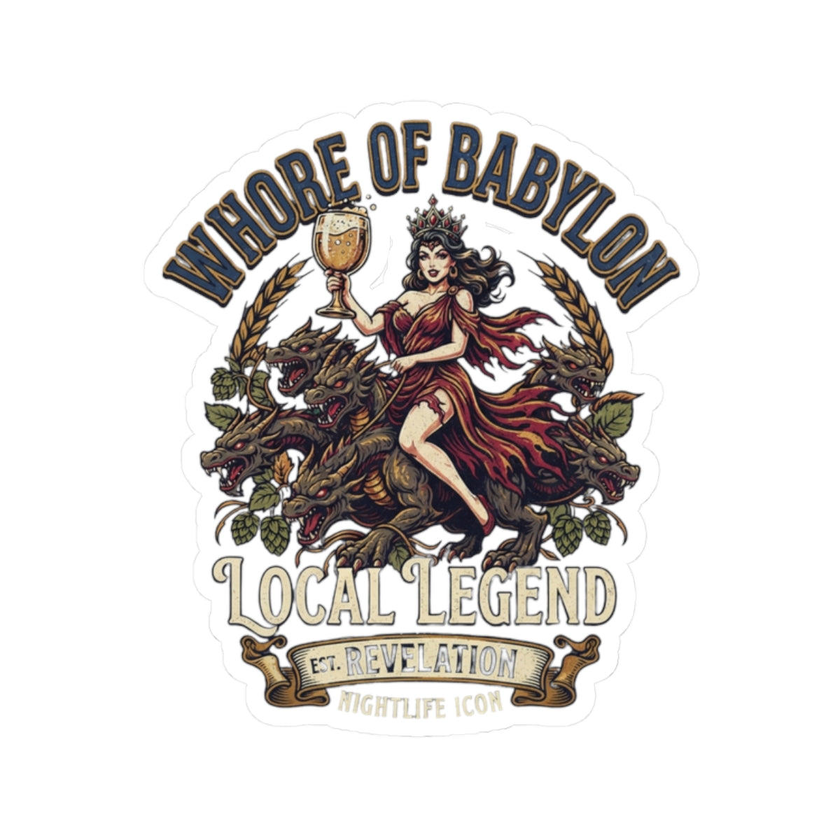 "Good Book Series Whore of Babylon" Sticker — Main