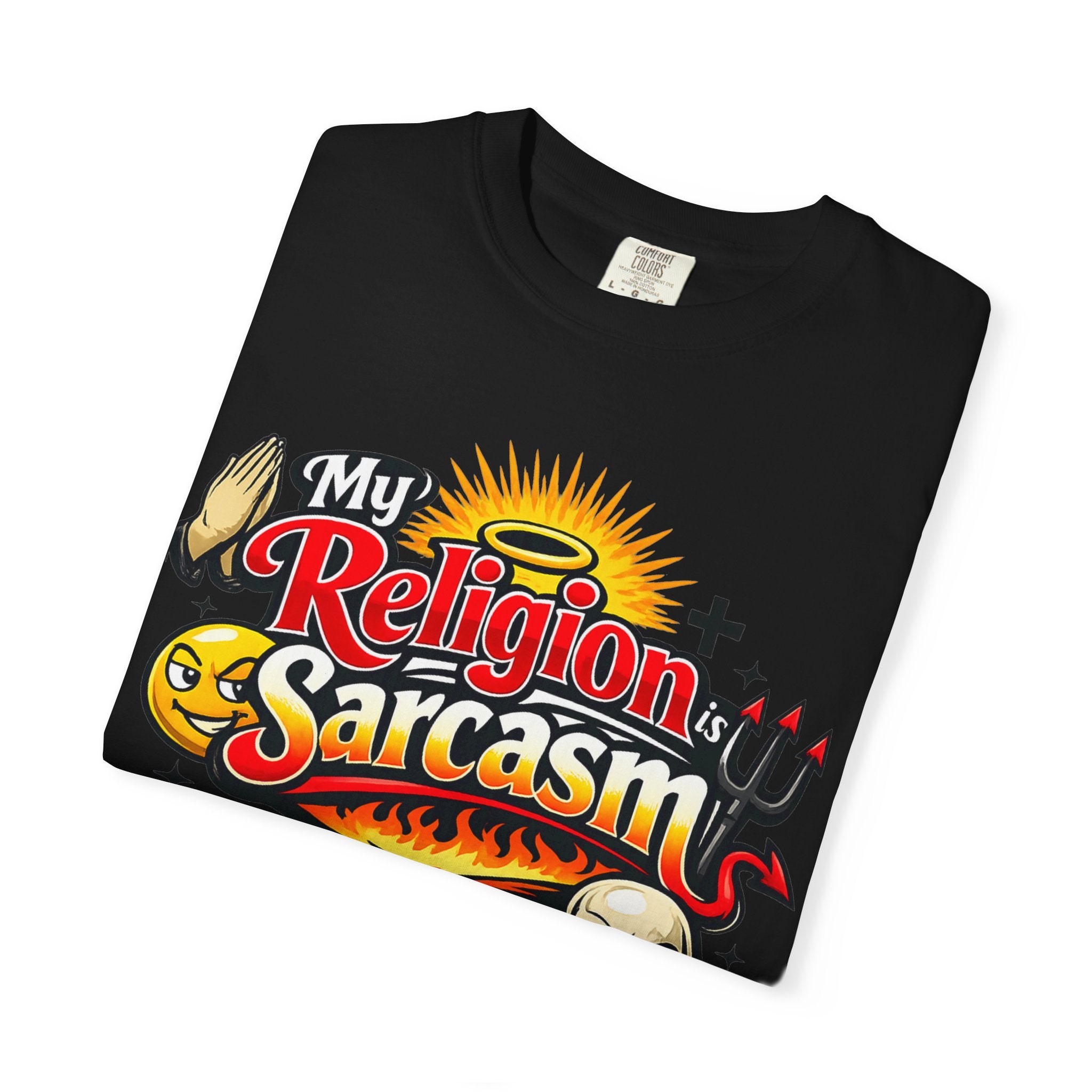 "The Church of Snark" Unisex Garment-Dyed T-shirt