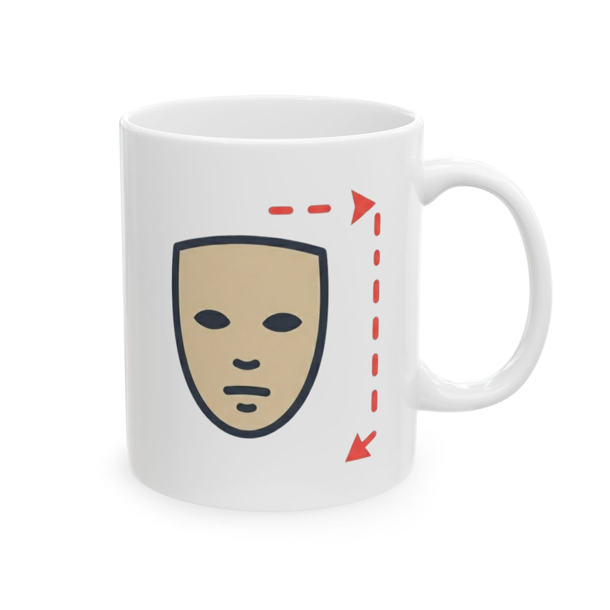 "Instructions Unclear" White Ceramic Mug — Graphic