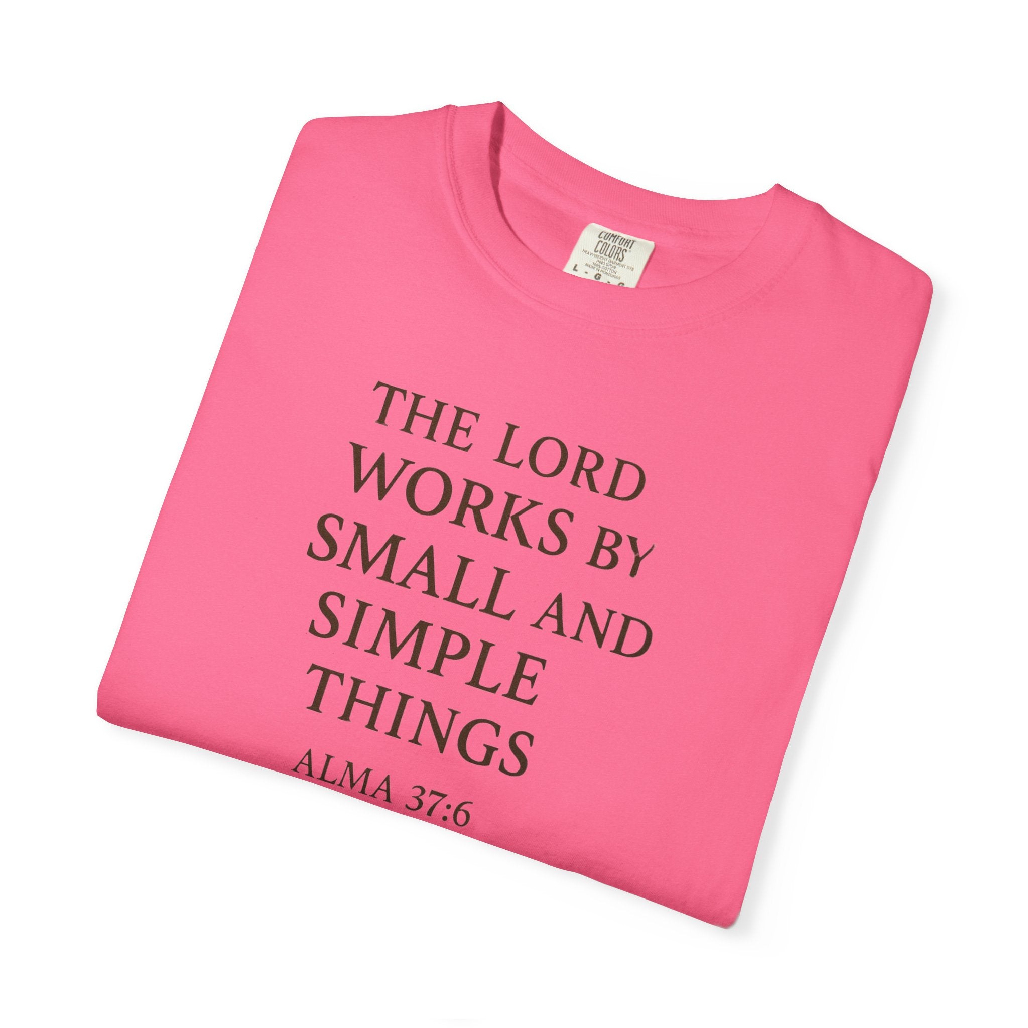 "Small and Simple Things" Unisex Garment-Dyed T-shirt