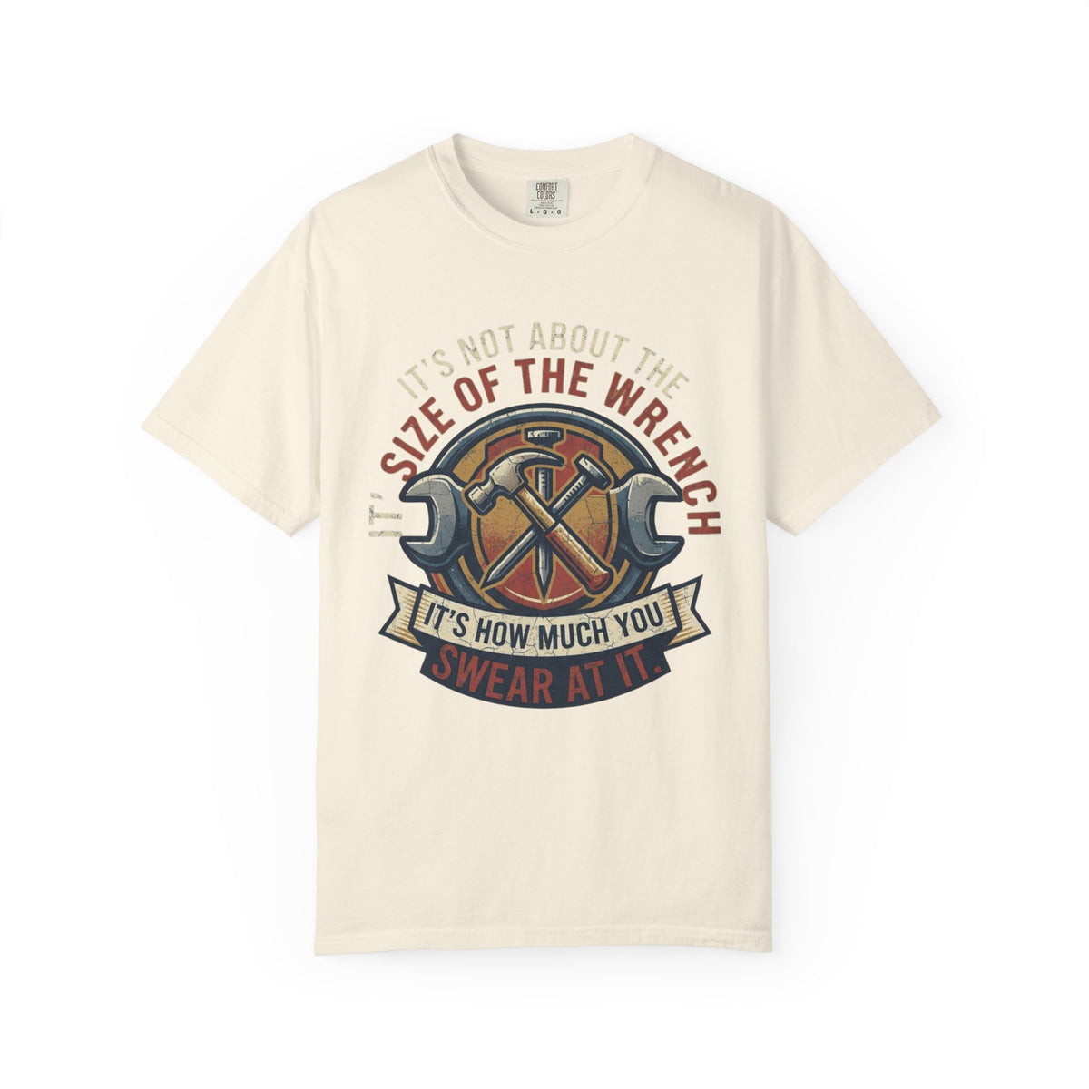 Color: Ivory | Size Matters Unisex Garment-Dyed Tee