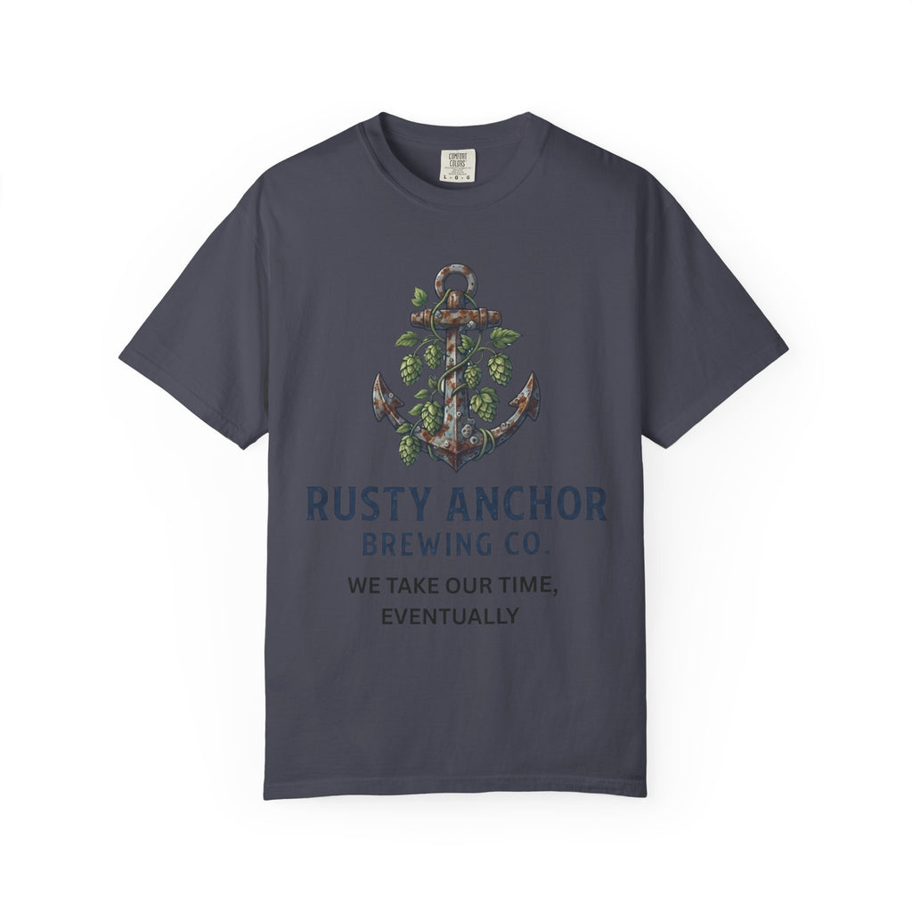 "Rusty Anchor Brewing" Unisex Garment-Dyed Tee