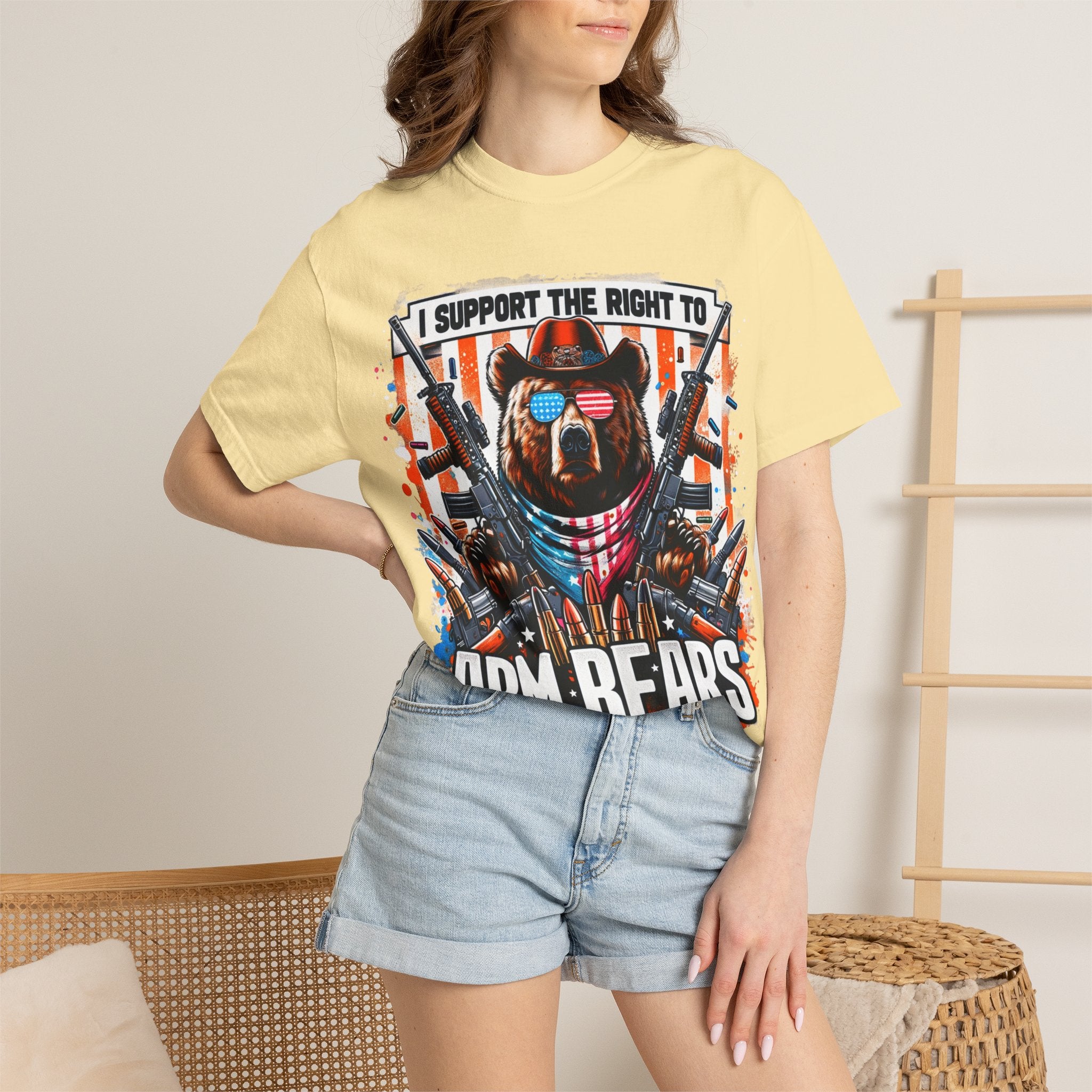 "The Right to Arm Bears" Unisex Garment-Dyed T-shirt
