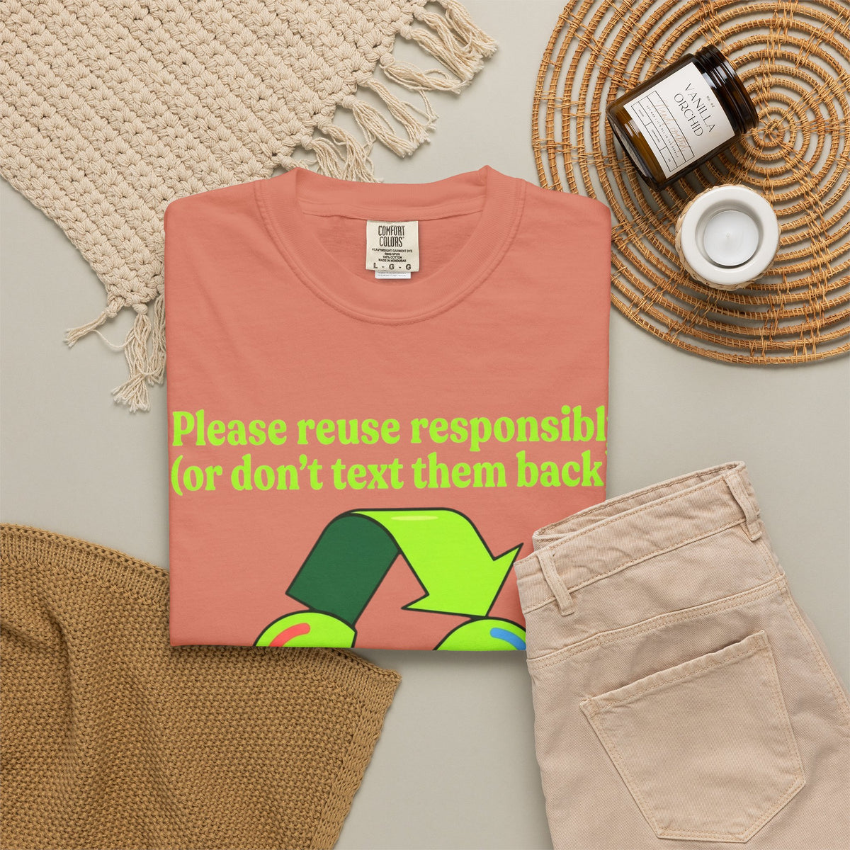 Don't Text Them Back Unisex Garment-Dyed Tee