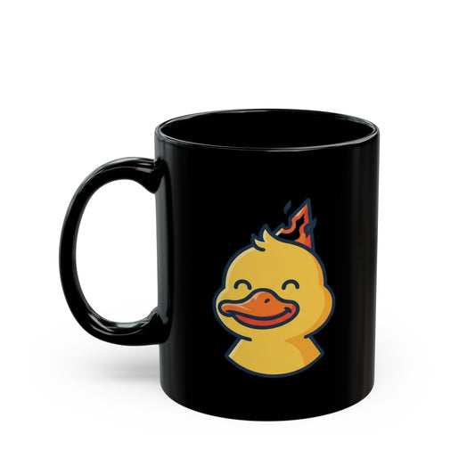 "Everything Is Okay" Black Ceramic Mug — Graphic