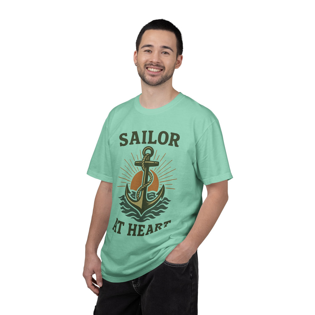 "Sailor at Heart" Unisex Garment-Dyed T-shirt