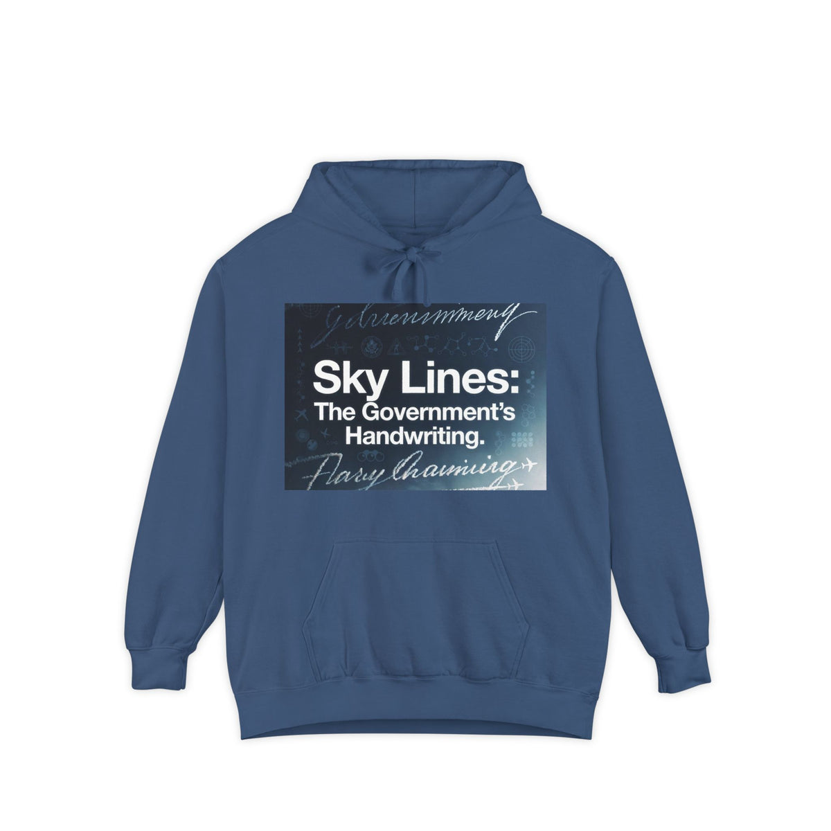 Color: True Navy | Concrete Jungle Royalty | Garment-Dyed Hoodie — AttitudeShirts
