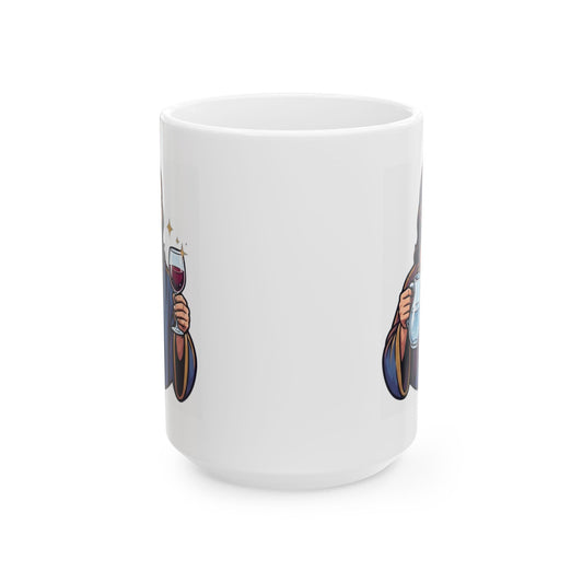 "Wine Expert" White Ceramic Mug