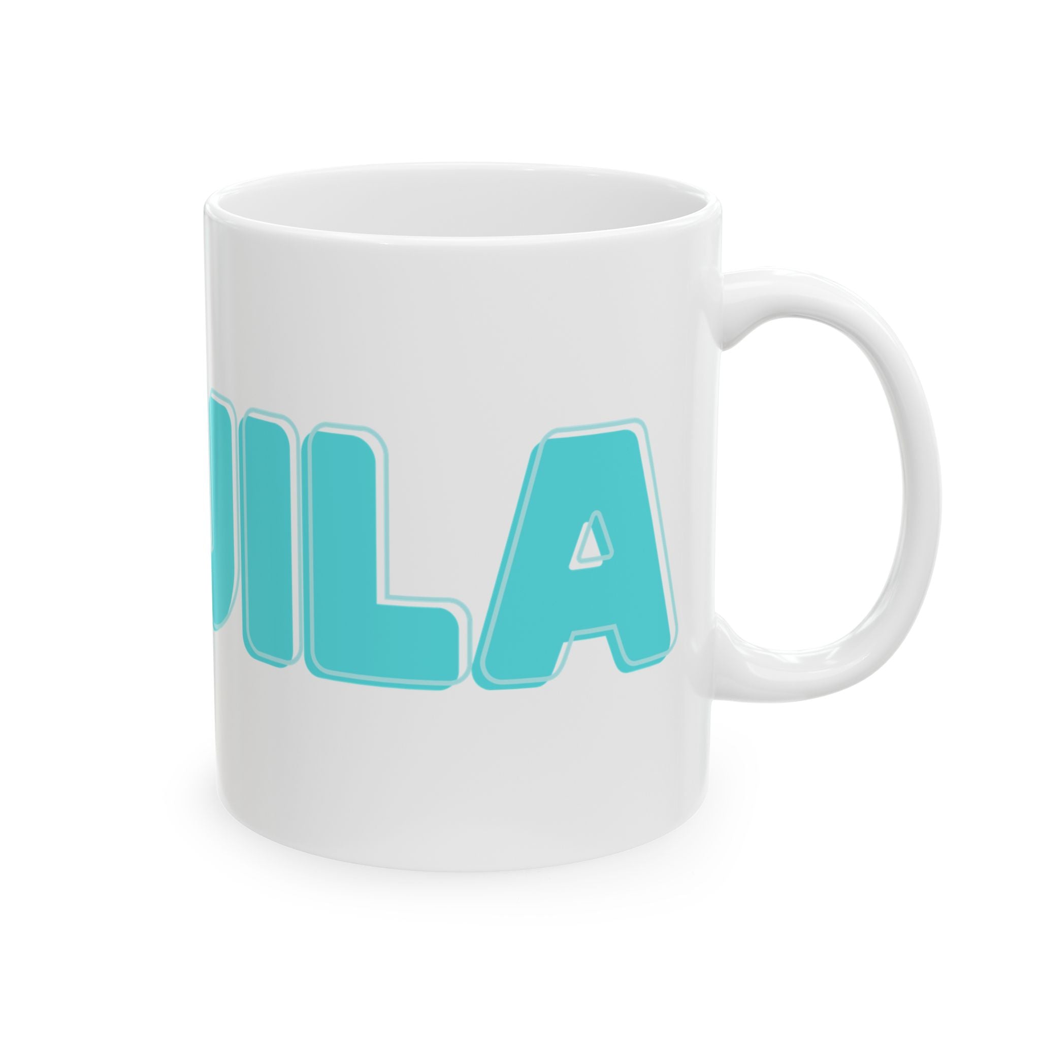 "Tequila Makes You Take Your Clothes Off" White Ceramic Mug — Graphic