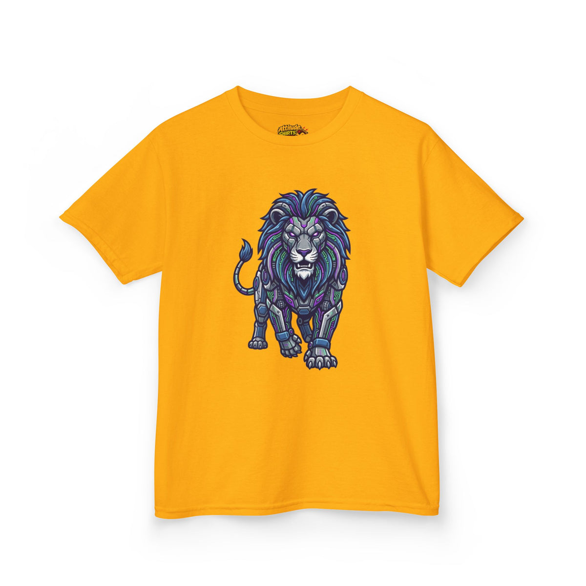 Color: Gold | Cyber Lion Kids Tee