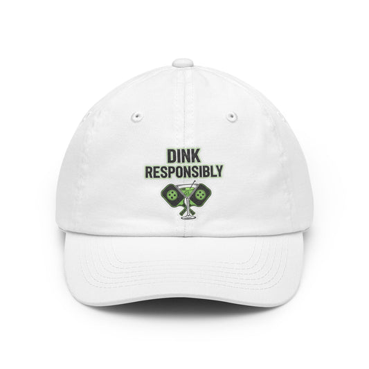 Color: White | Dink Responsibly Dad Hat