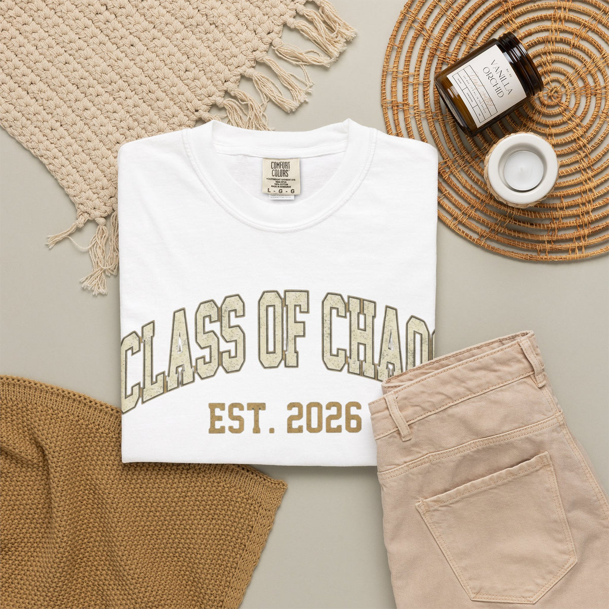 "Class of Chaos" Unisex Garment-Dyed Tee