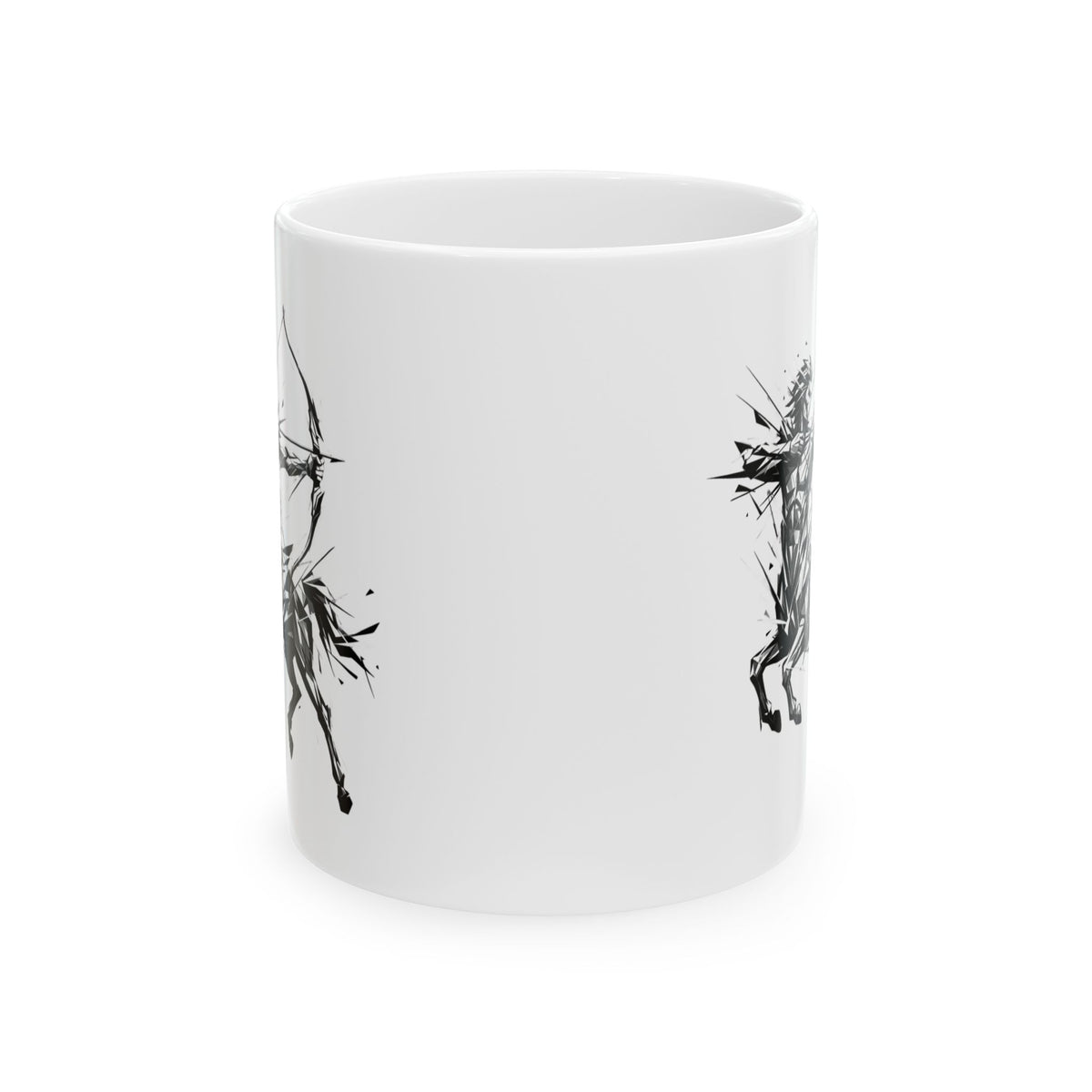 "Sagittarius The Archer Centaur" White Ceramic Mug