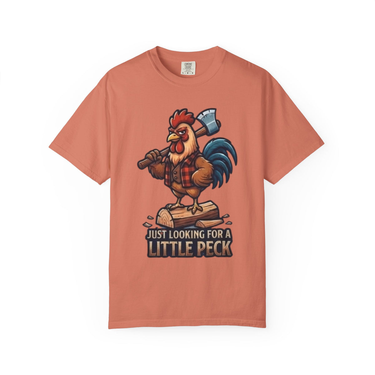 "Looking For A Little Peck" Unisex Garment-Dyed Tee