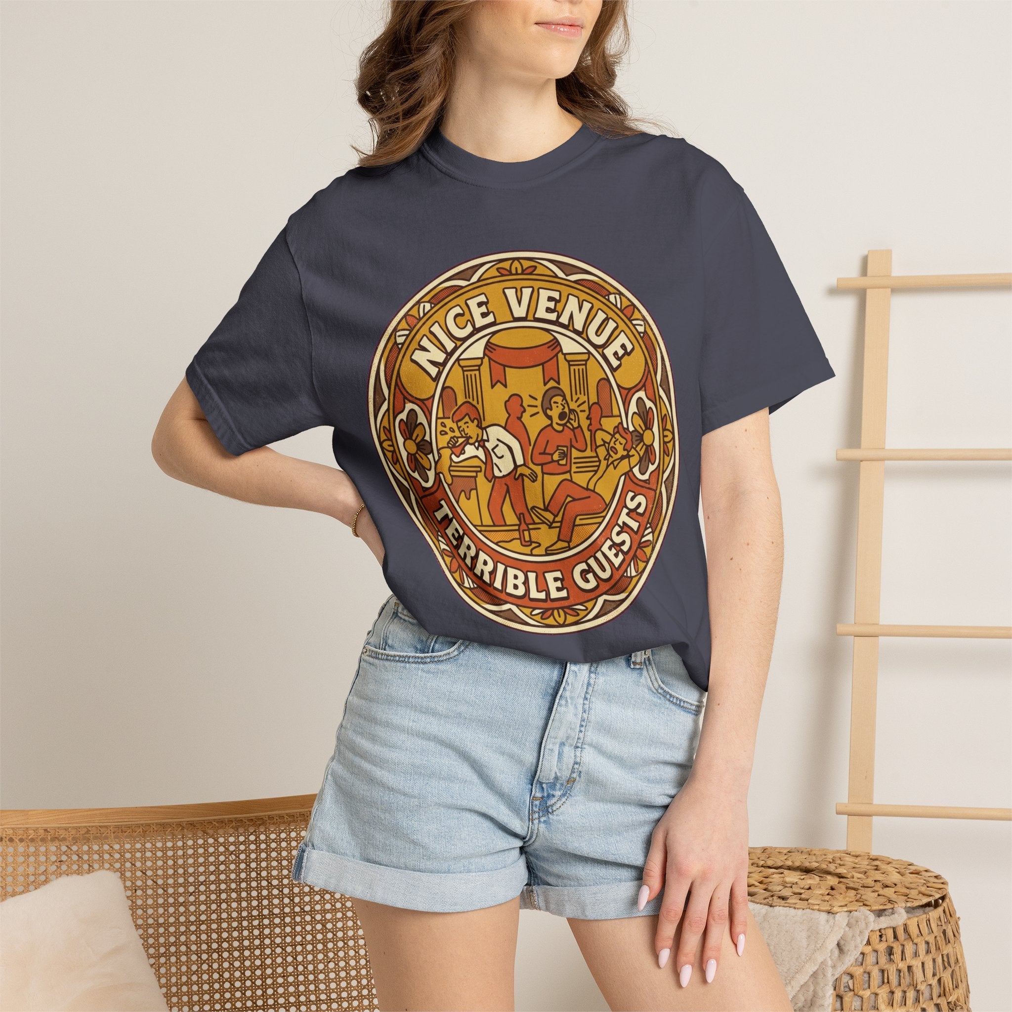 "Nice Venue Terrible Guests" Unisex Garment-Dyed Tee