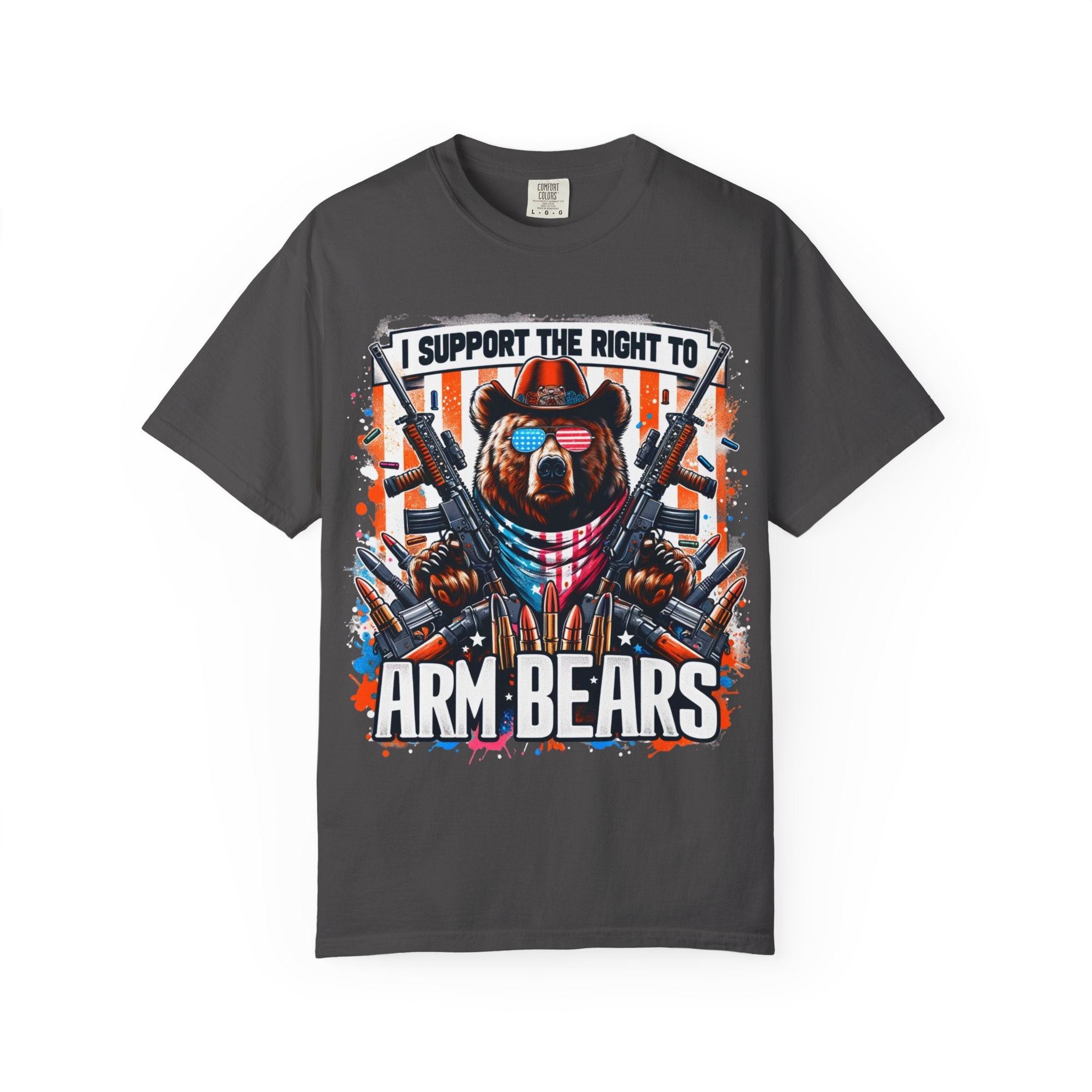 "The Right to Arm Bears" Unisex Garment-Dyed T-shirt