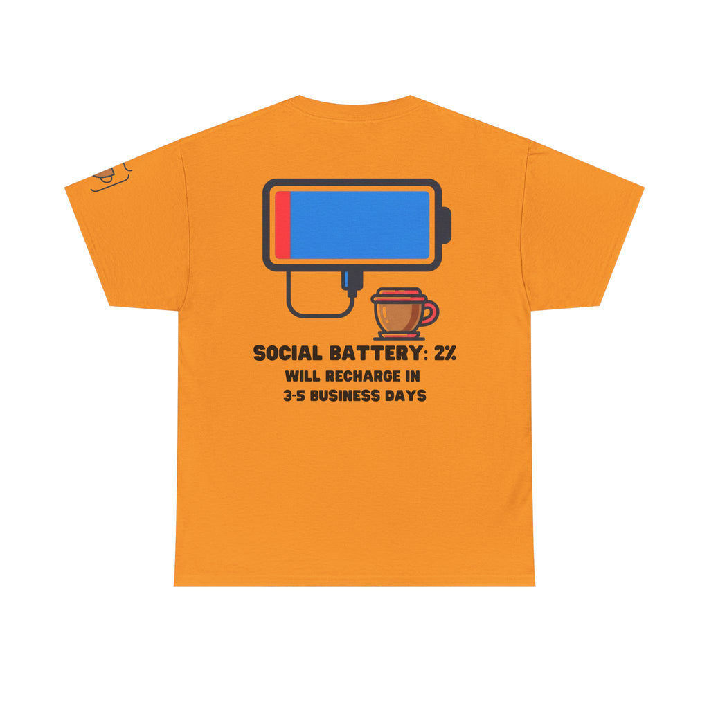 "Social Battery" Premium Graphic Tee