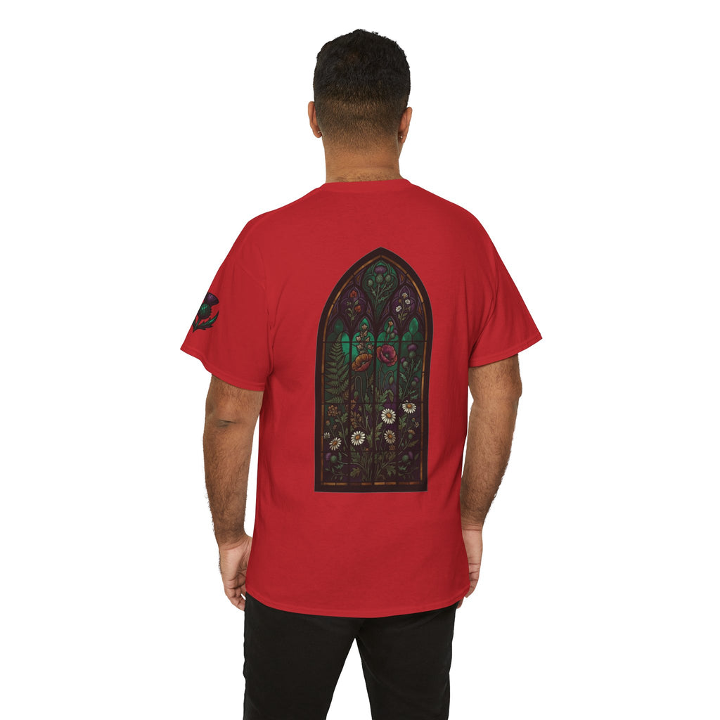 "Stained Glass Floral" Premium Graphic Tee