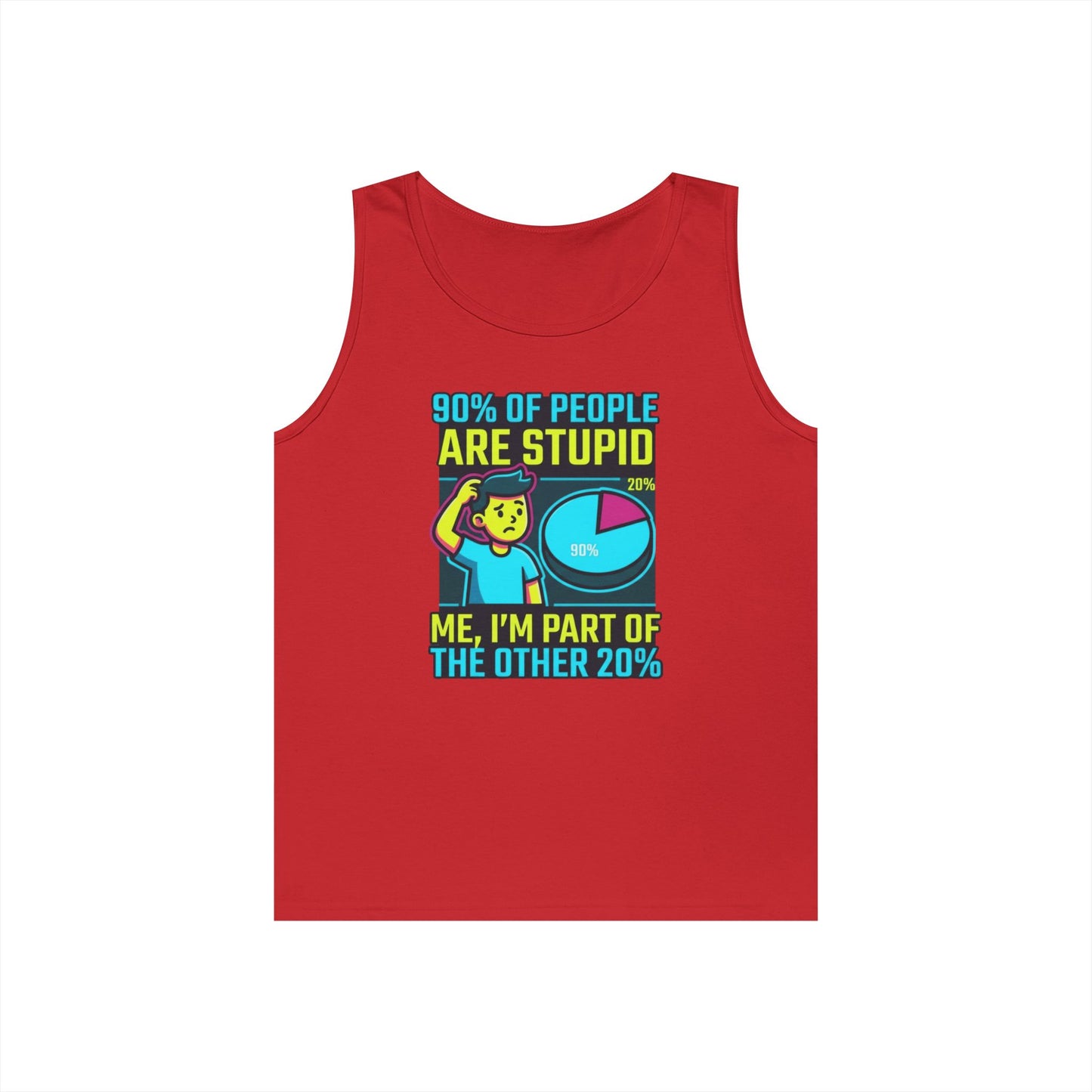 "90% Of People Are Stupid" Tank Top
