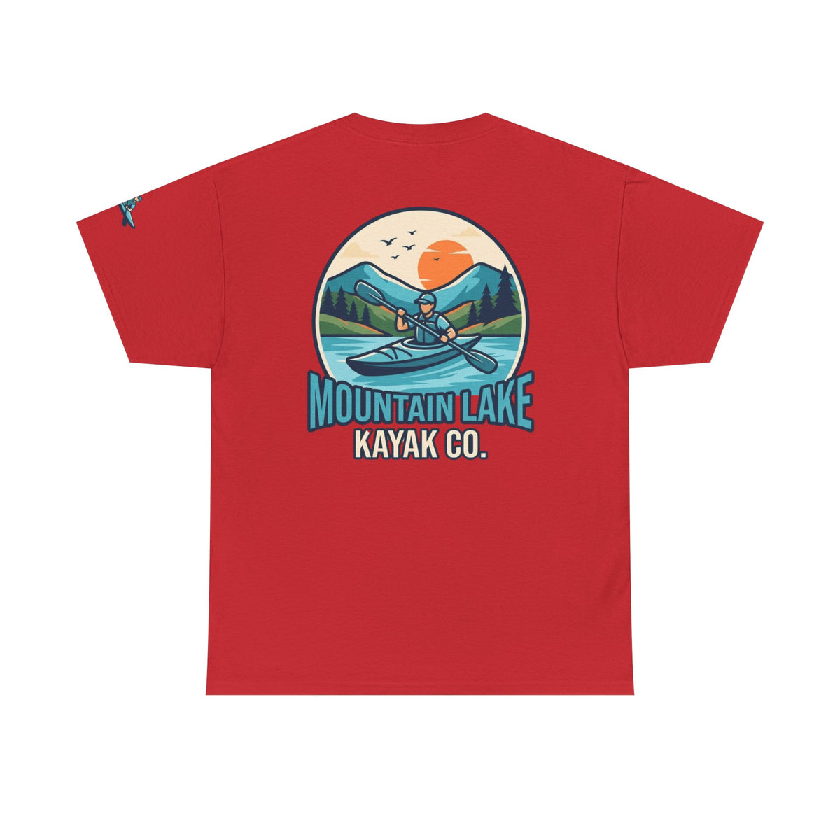Color: Red | Mountain Lake Kayak Premium Graphic Tee