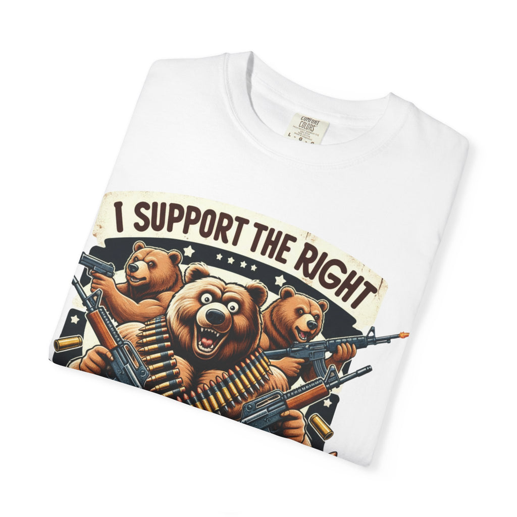 "The Right to Arm Bears (Tactical Trio)" Unisex Garment-Dyed T-shirt