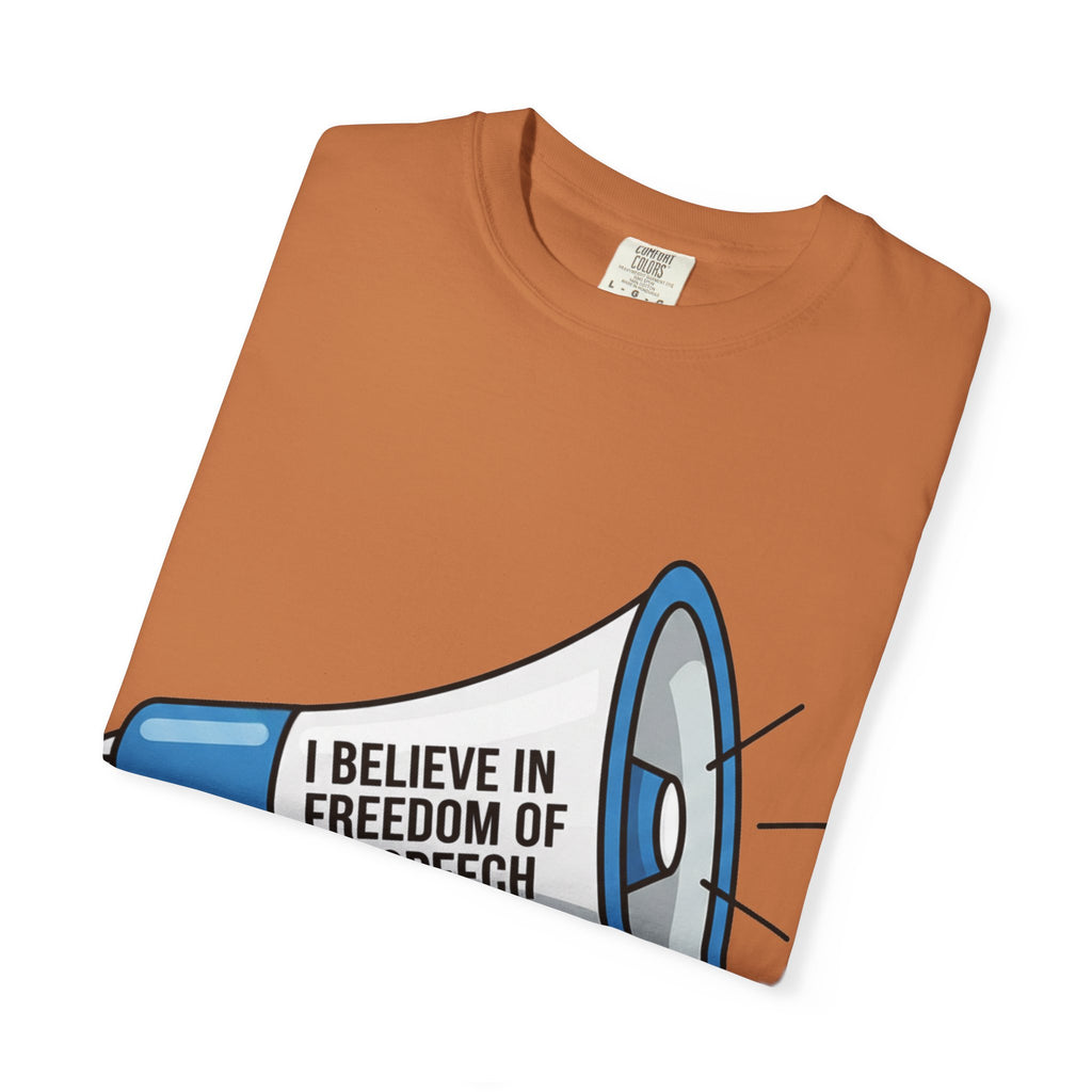 "Freedom of Speech" Unisex Garment-Dyed T-shirt