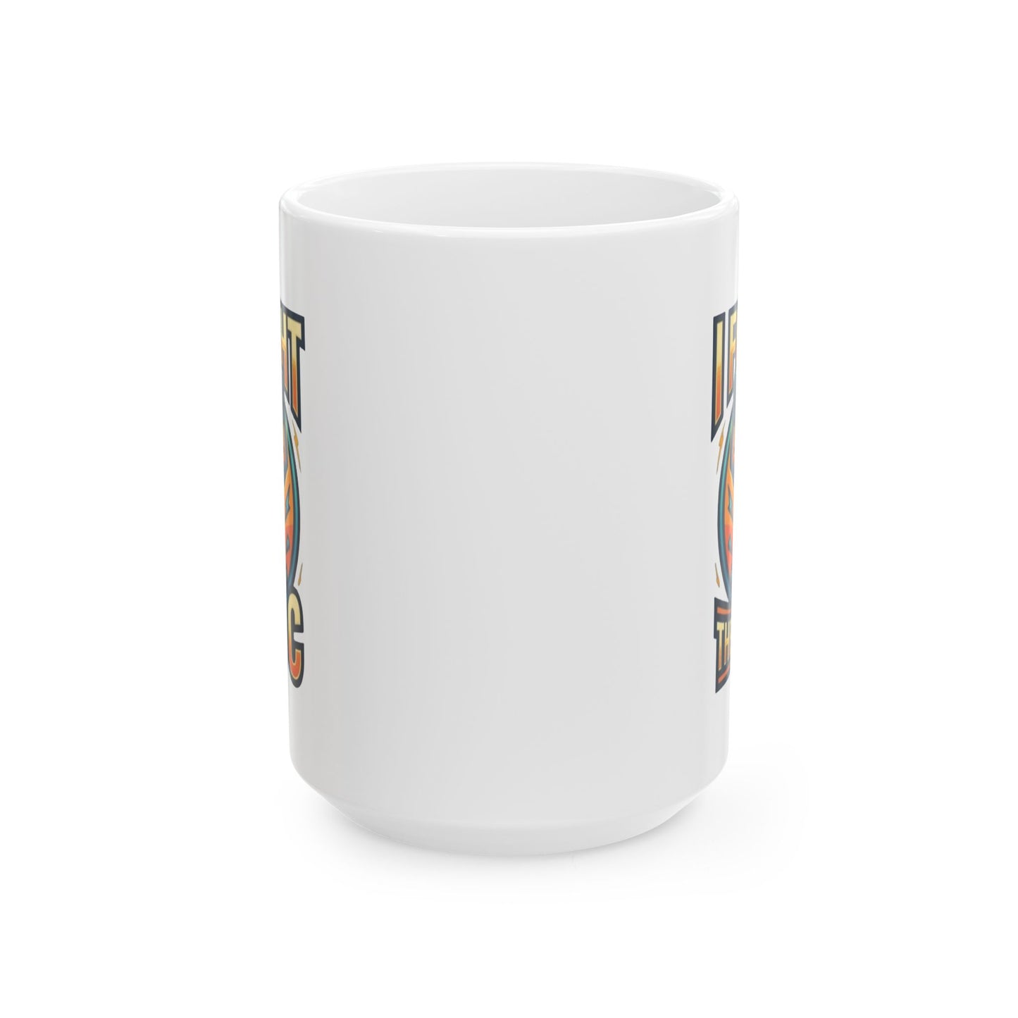 "I Fought The Big C and Won" White Ceramic Mug — Graphic