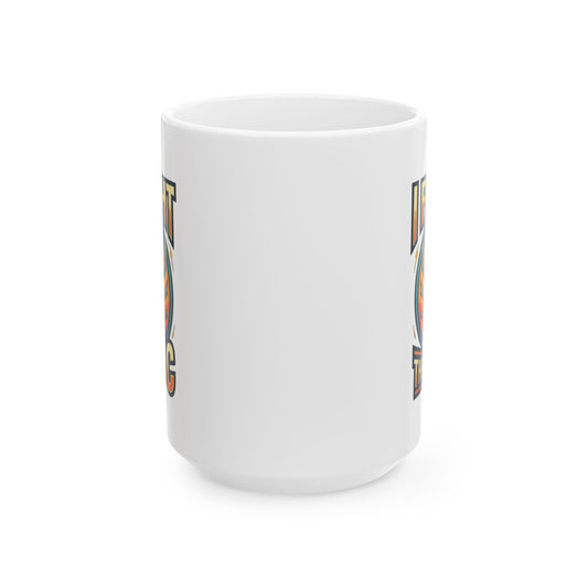 "I Fought The Big C and Won" White Ceramic Mug — Graphic