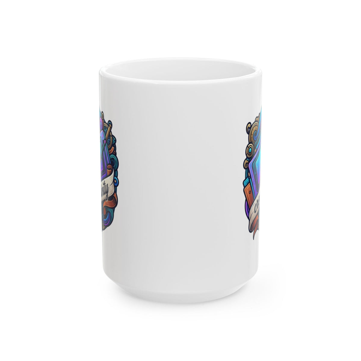 "Creativity" White Ceramic Mug