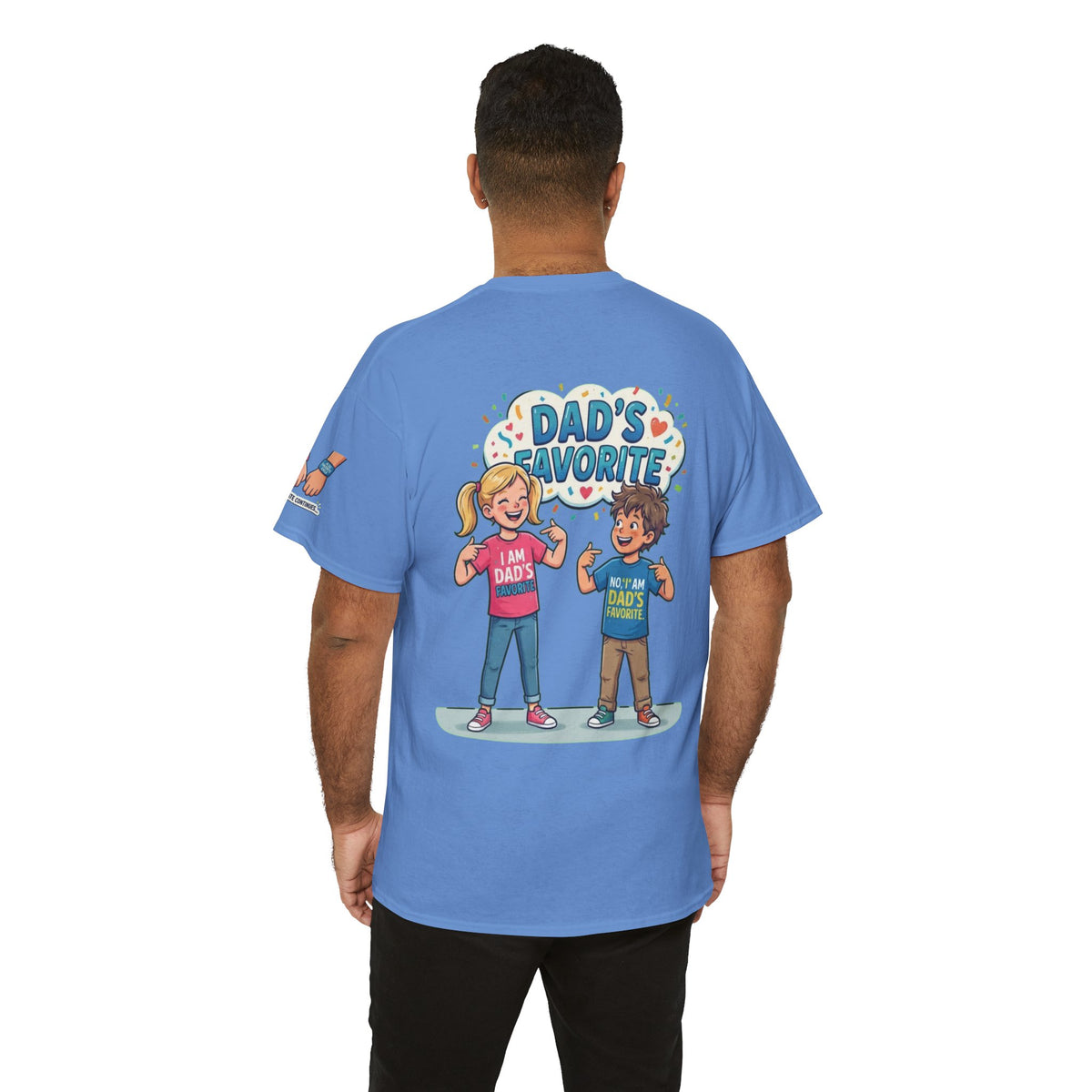 Color: Carolina Blue | Dad's Favorite Premium Graphic Tee