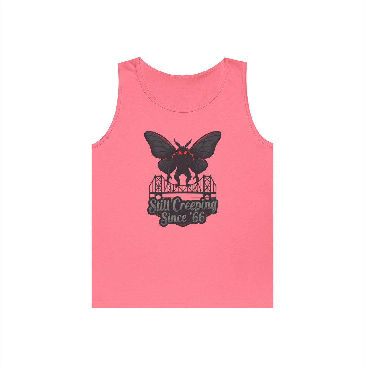 Color: Safety Pink | Mothman (West Virginia, USA) Tank Top