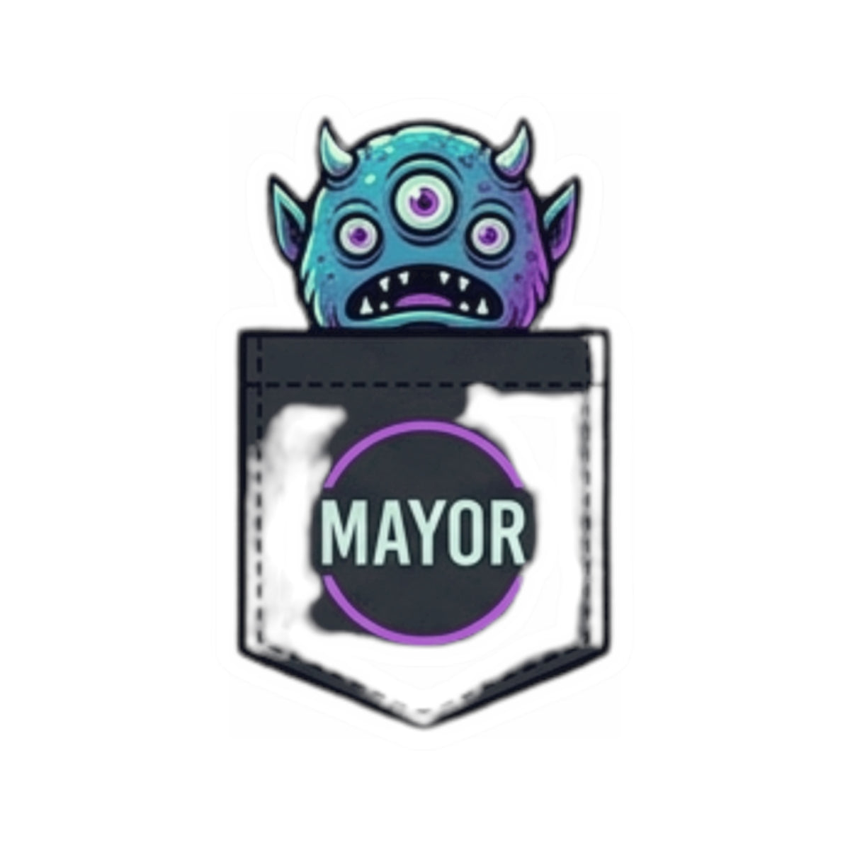 "Mayor Of Halloweentown" Sticker