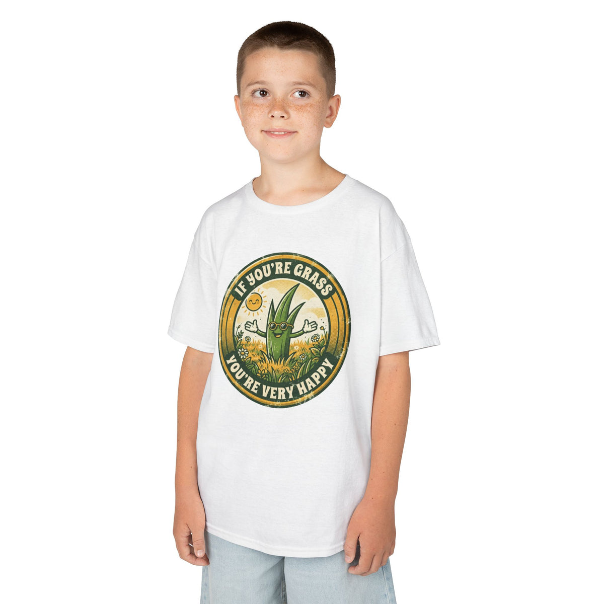 "If You're Grass You're Very Happy" Kids Tee