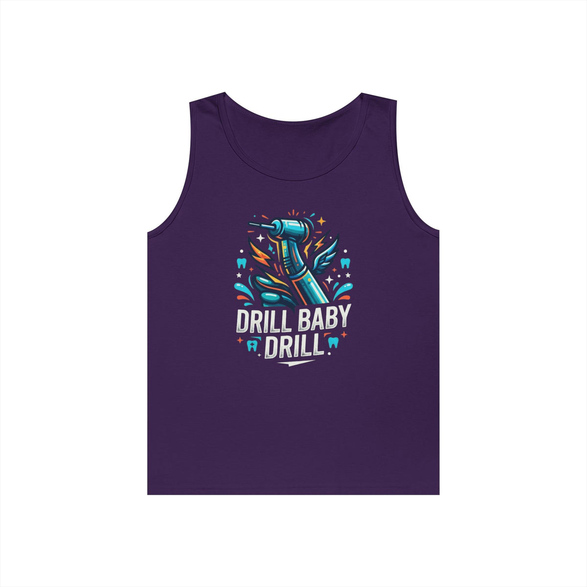 Color: Purple | Drill Baby Drill Tank Top