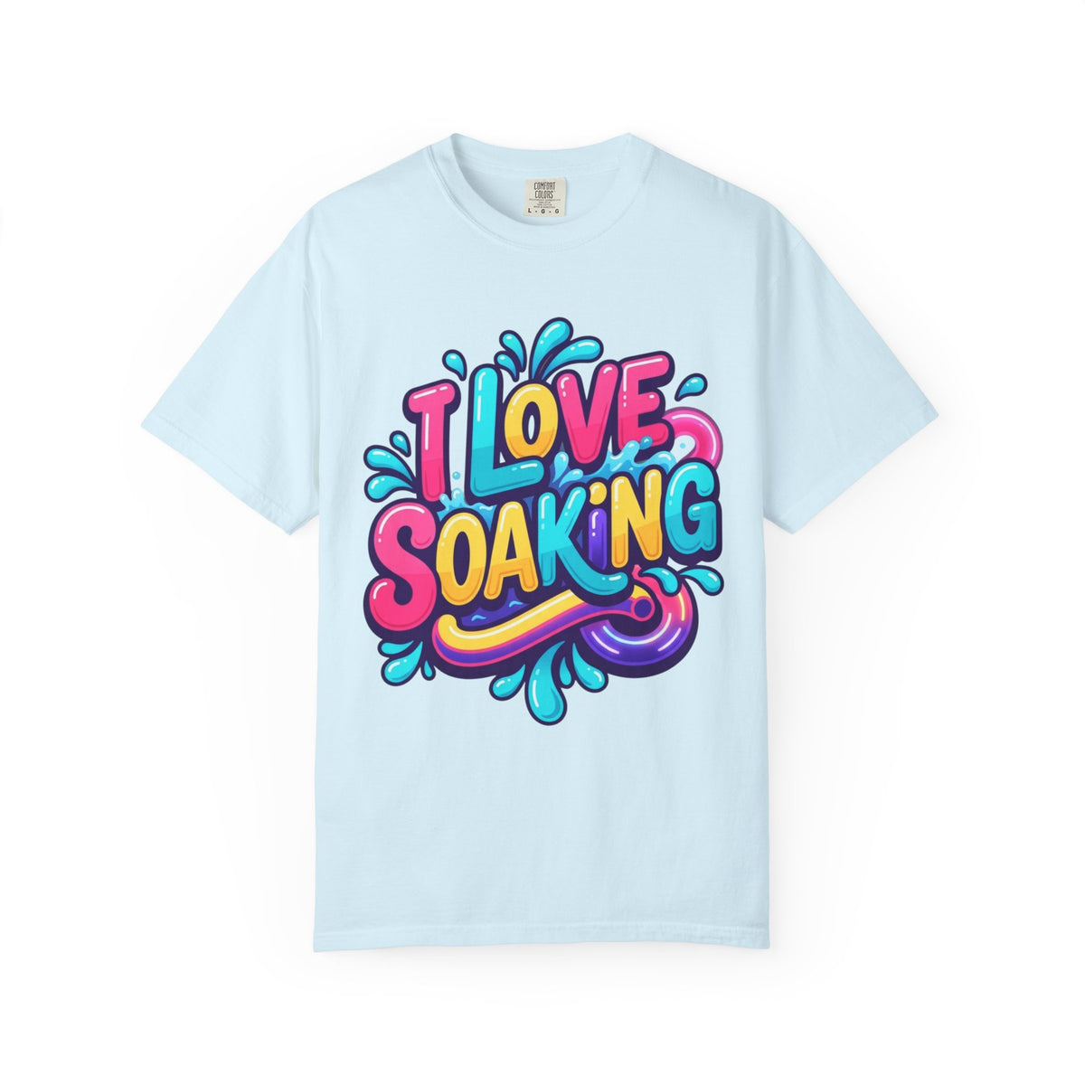 Color: Chambray | I Love Soaking Unisex Garment-Dyed Tee