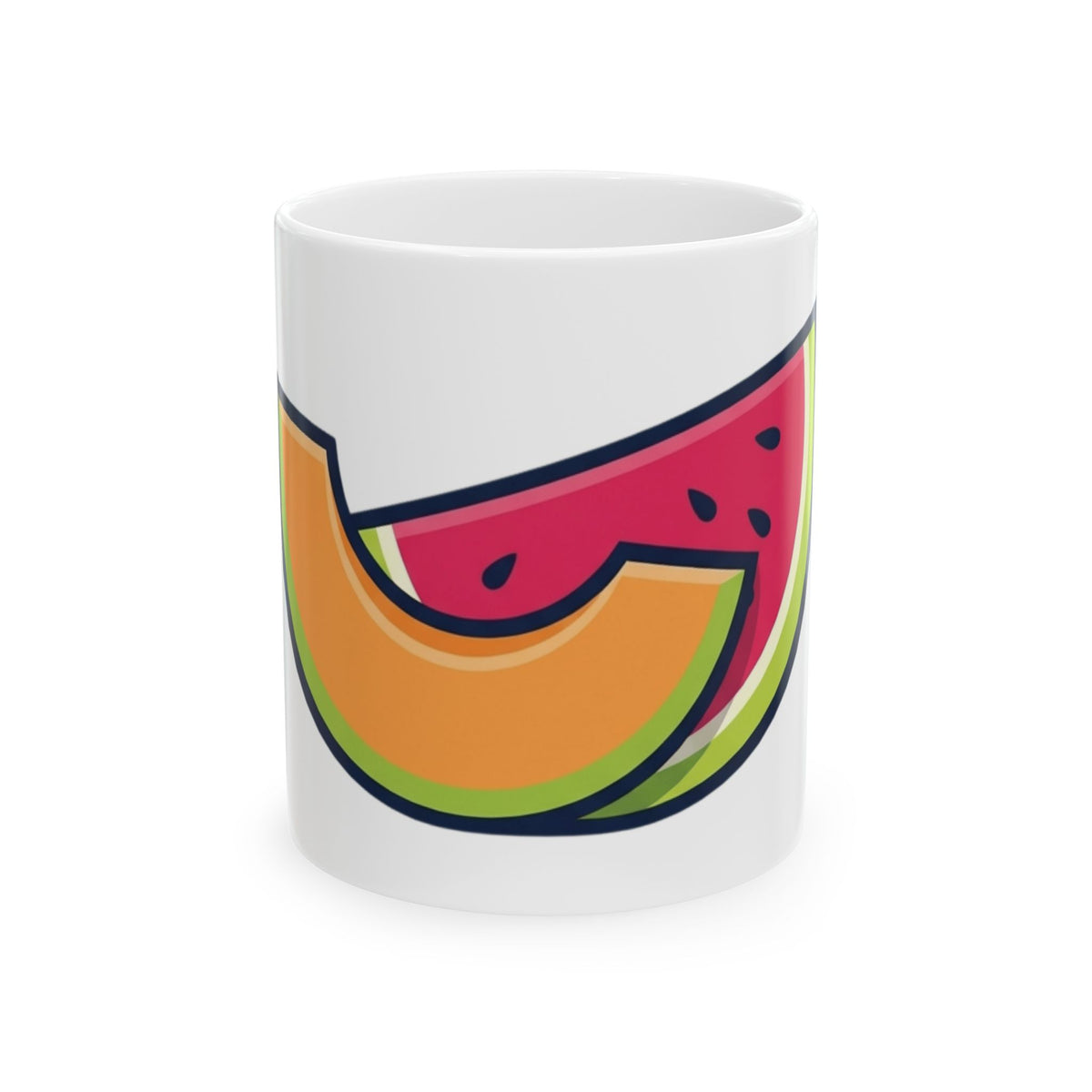 "Big Sweet and Heavy" White Ceramic Mug — Graphic