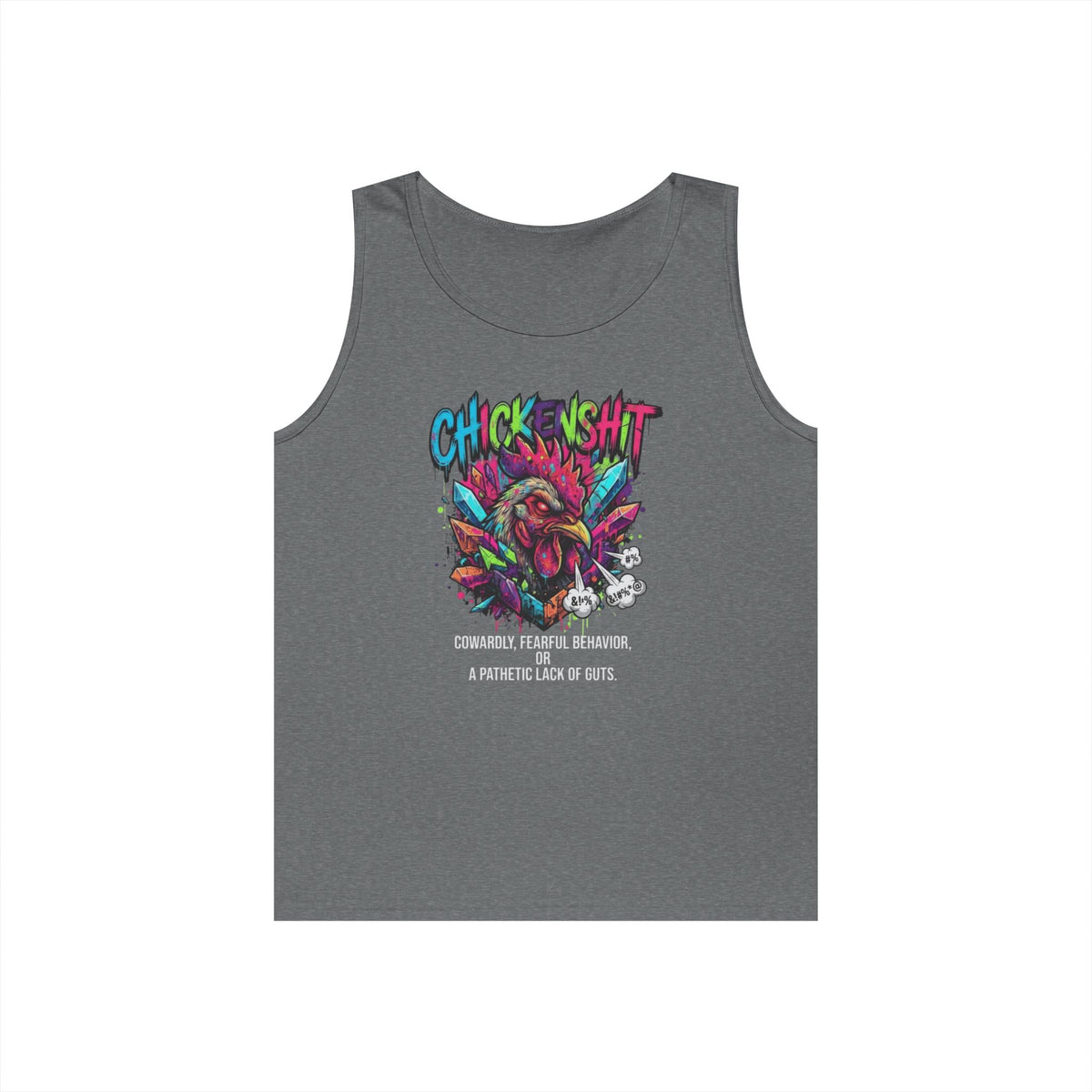 Color: Graphite Heather | Chickenshit Tank Top