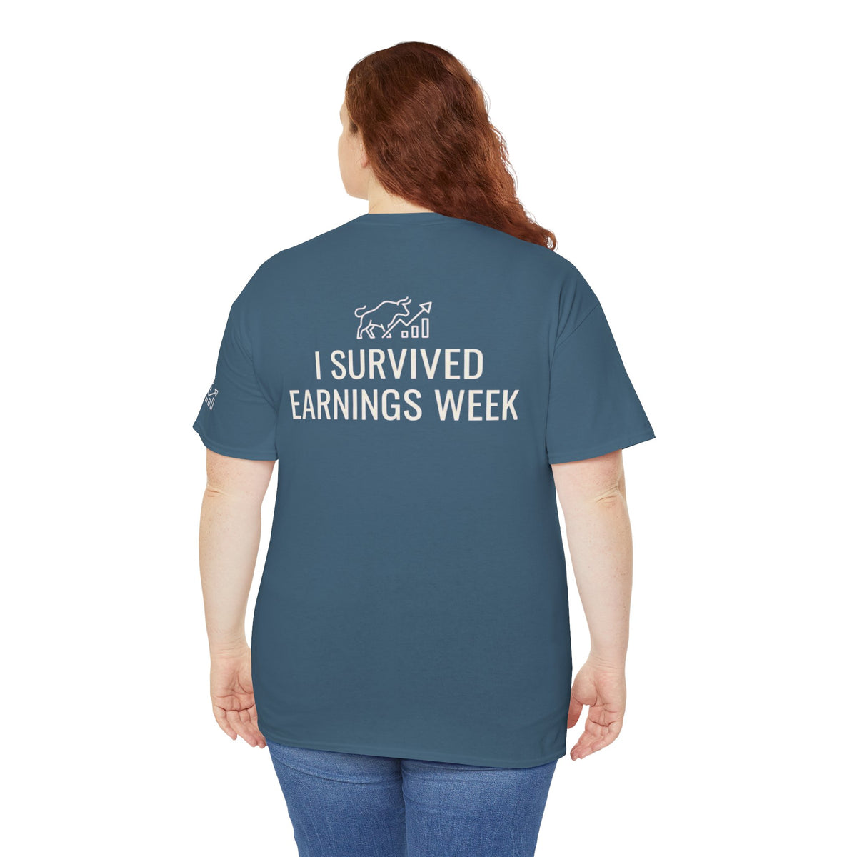 Color: Indigo Blue | I Survied Earnings Week Premium Graphic Tee