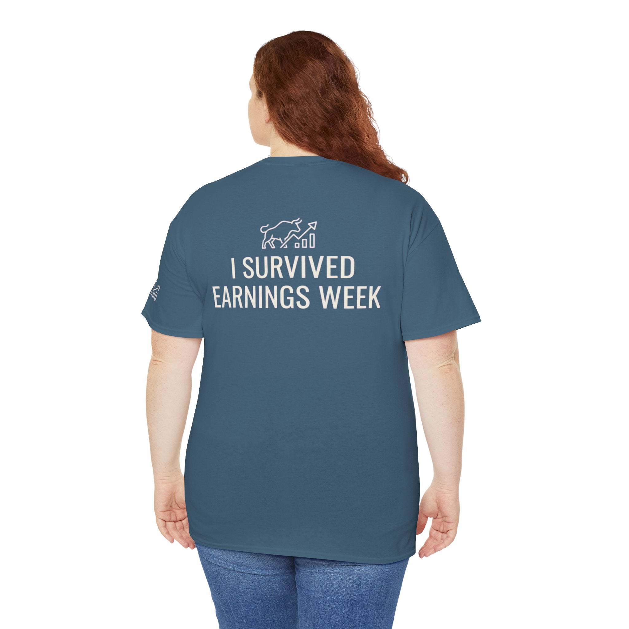 "I Survied Earnings Week" Premium Graphic Tee