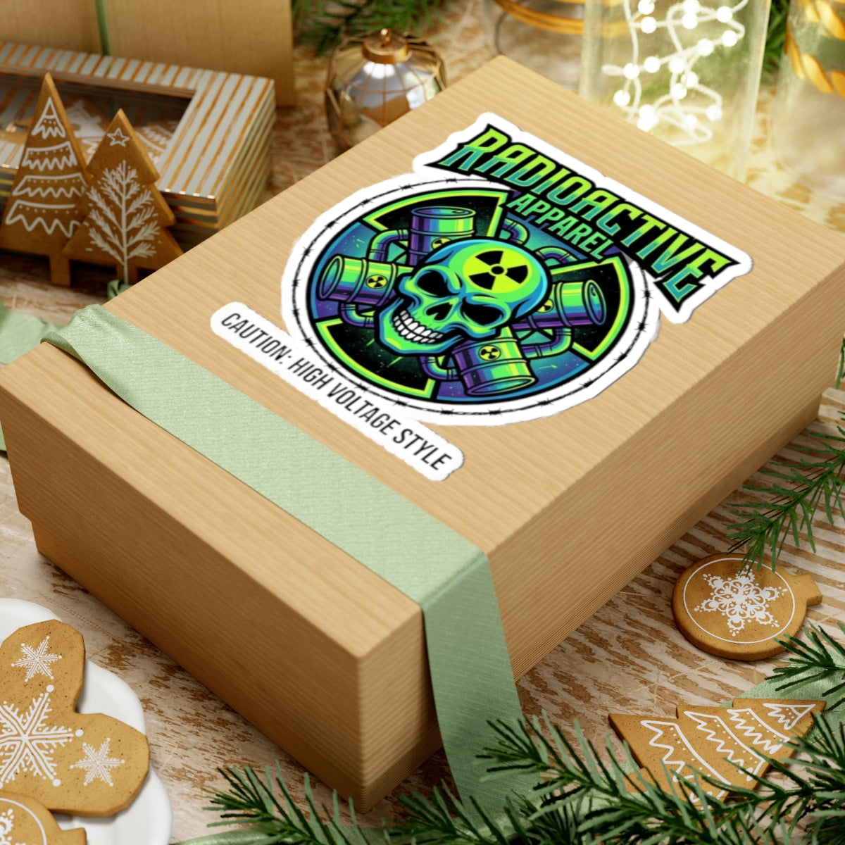 "Radioactive Apparel" Sticker — Main