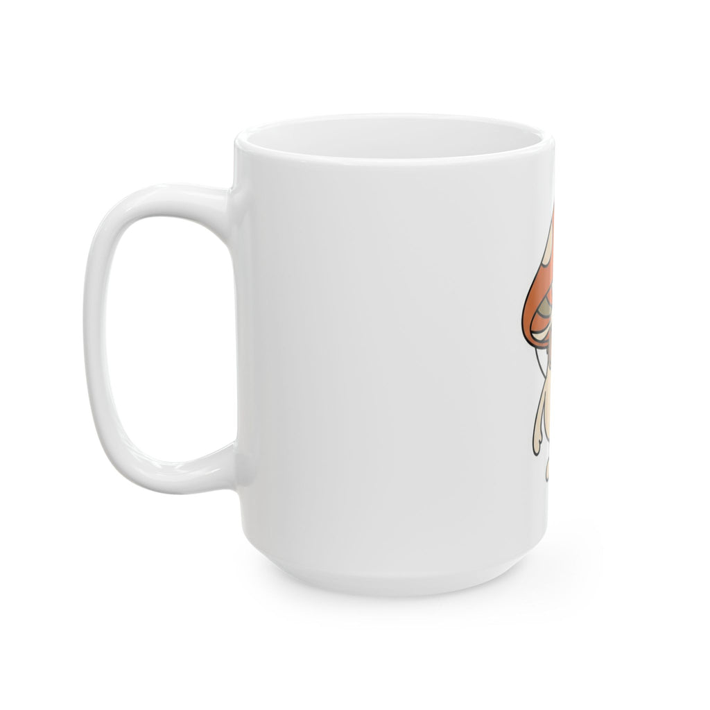 "Shroom Man" White Ceramic Mug