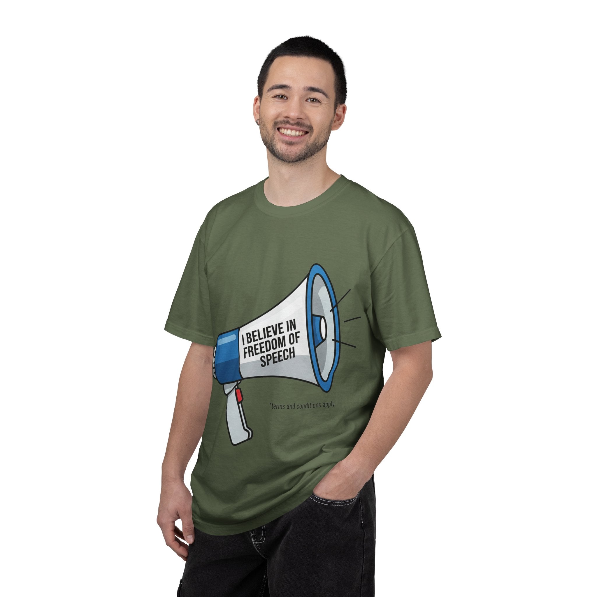 "Freedom of Speech" Unisex Garment-Dyed T-shirt