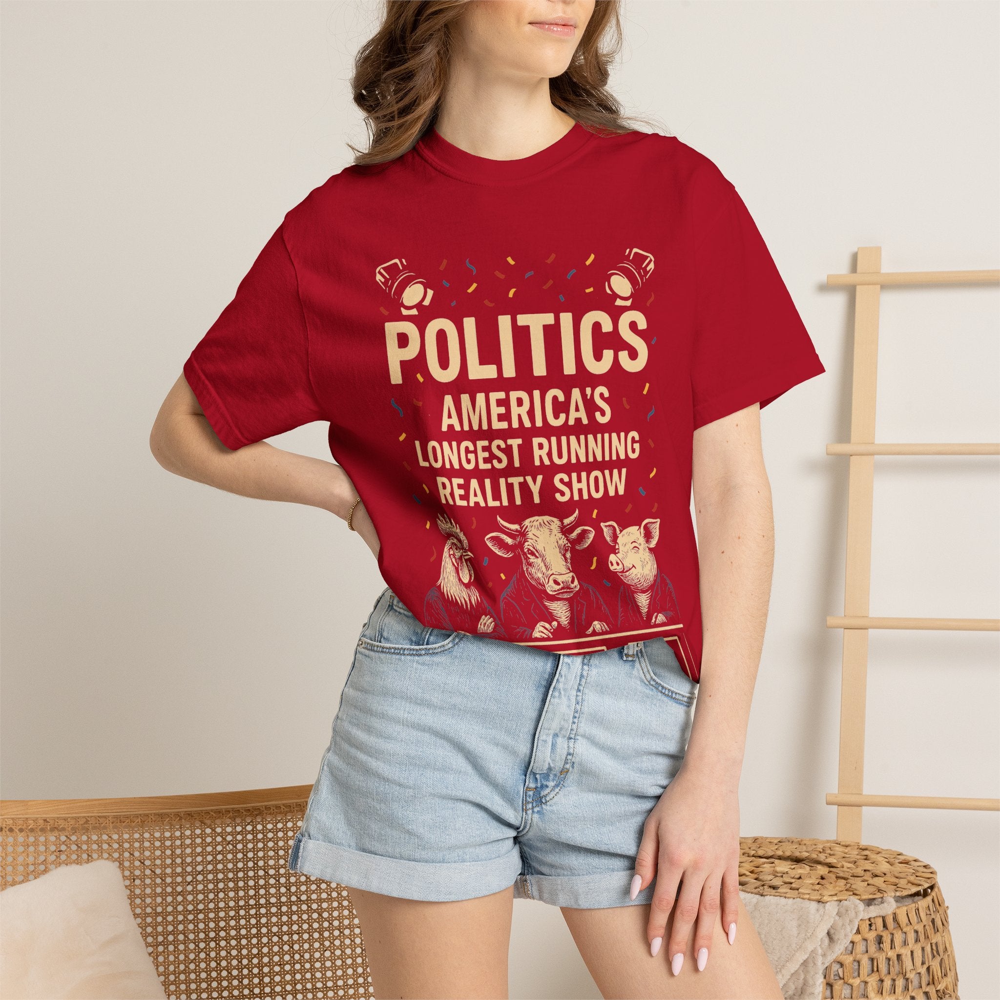 "The Ultimate Reality Show" Unisex Garment-Dyed T-shirt