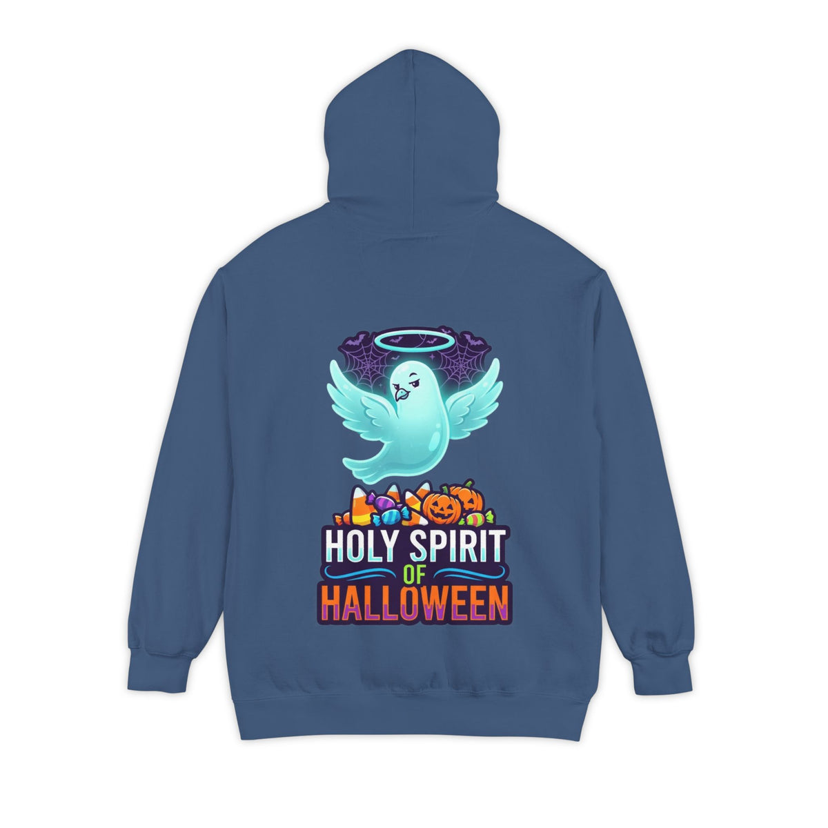Color: True Navy | Holy Spirit of Halloween Garment-Dyed Hoodie